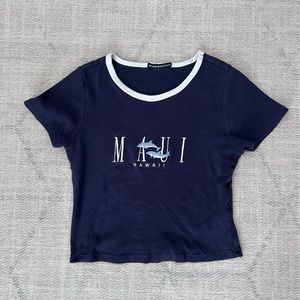 Brandy Melville cropped Maui tee